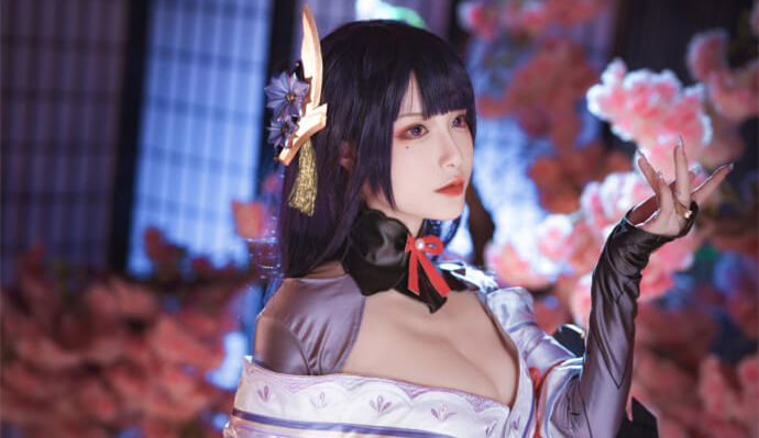 图片[2] - 帅气coser拔刀，原神雷电将军cos引人入戏 - 柒兔瞄