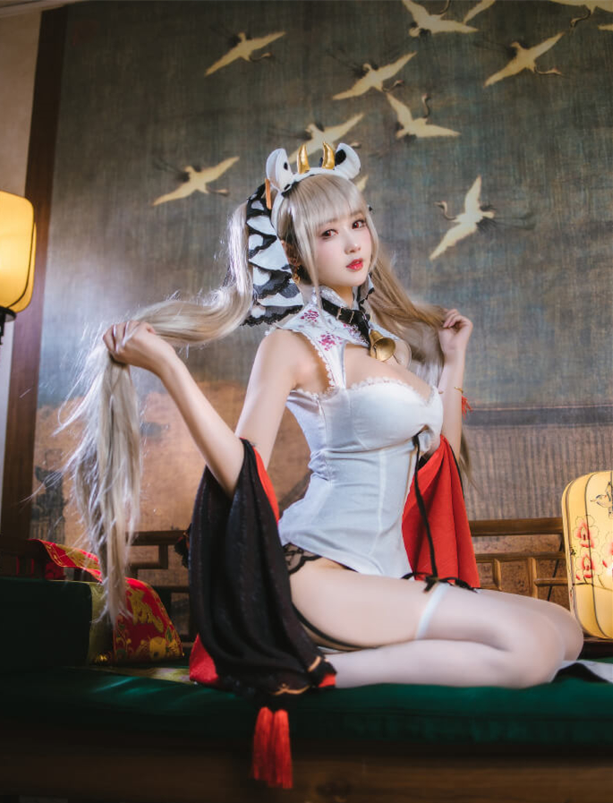 图片[4] - 羽生三未新春可畏cos，萌爆航线世界！ - 柒兔瞄