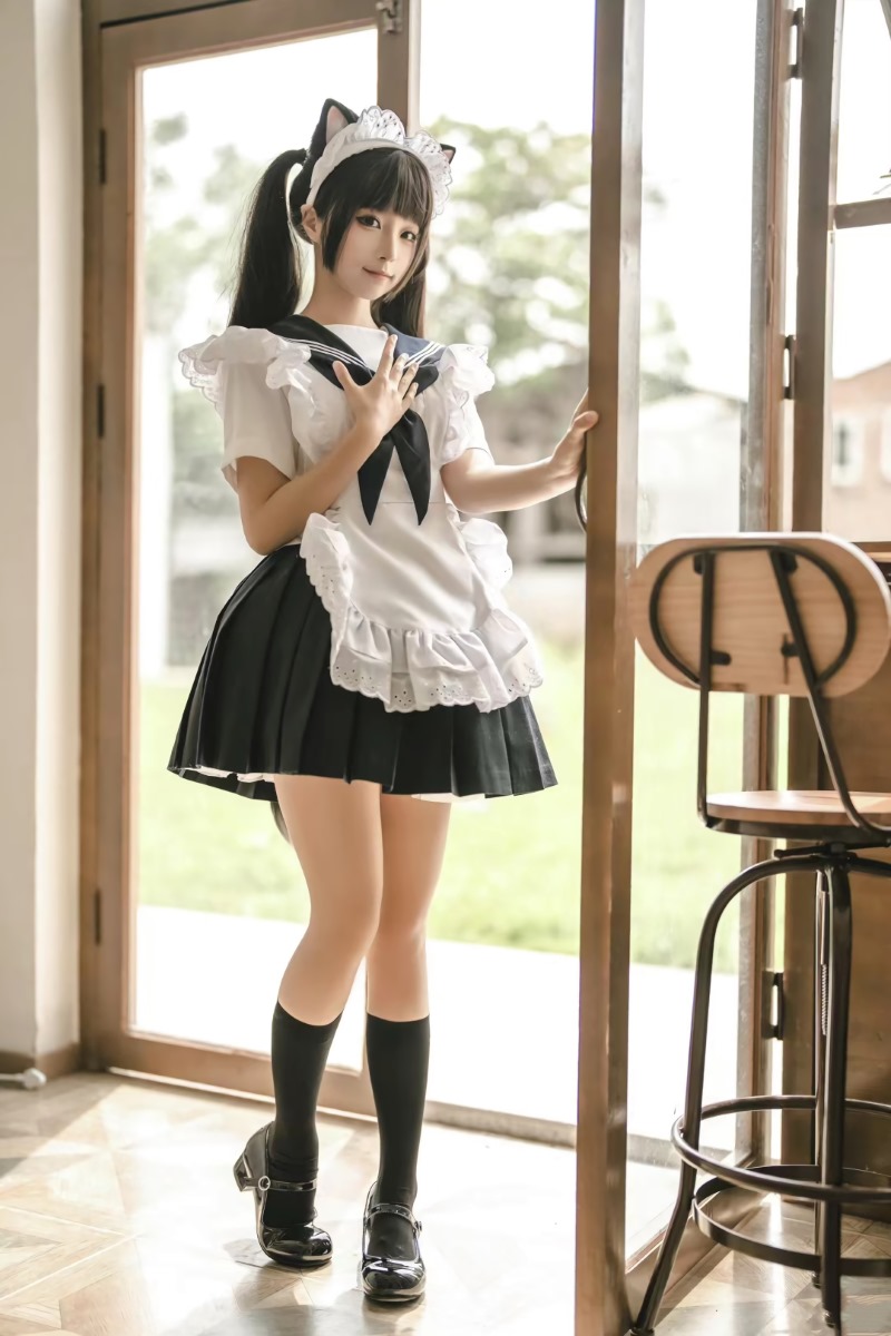 图片[4] - 蠢沫沫猫猫女仆人：可爱猫咪角色COS大赏！ - 柒兔瞄