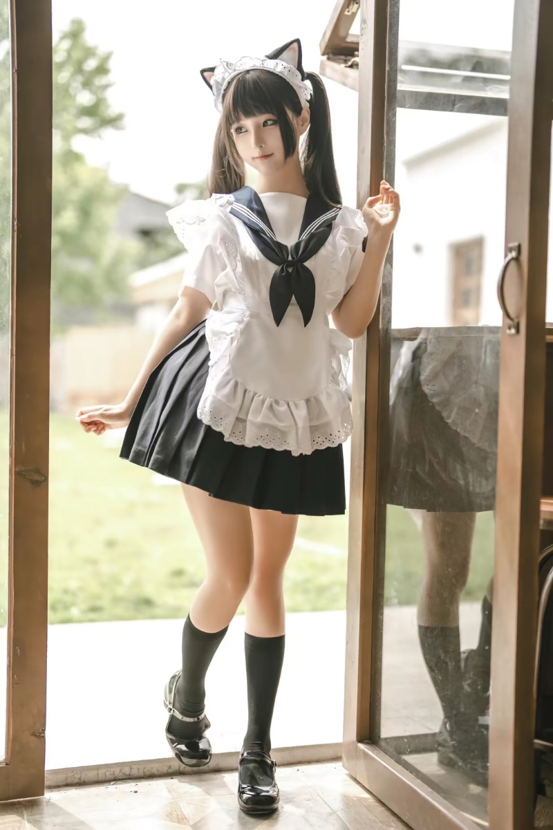 图片[3] - 蠢沫沫猫猫女仆人：可爱猫咪角色COS大赏！ - 柒兔瞄