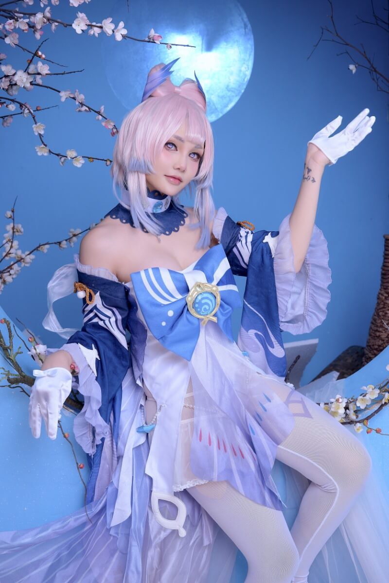 图片[4] - 清晨的美丽阳光！迷人Kokomi COS精彩呈现 - 柒兔瞄