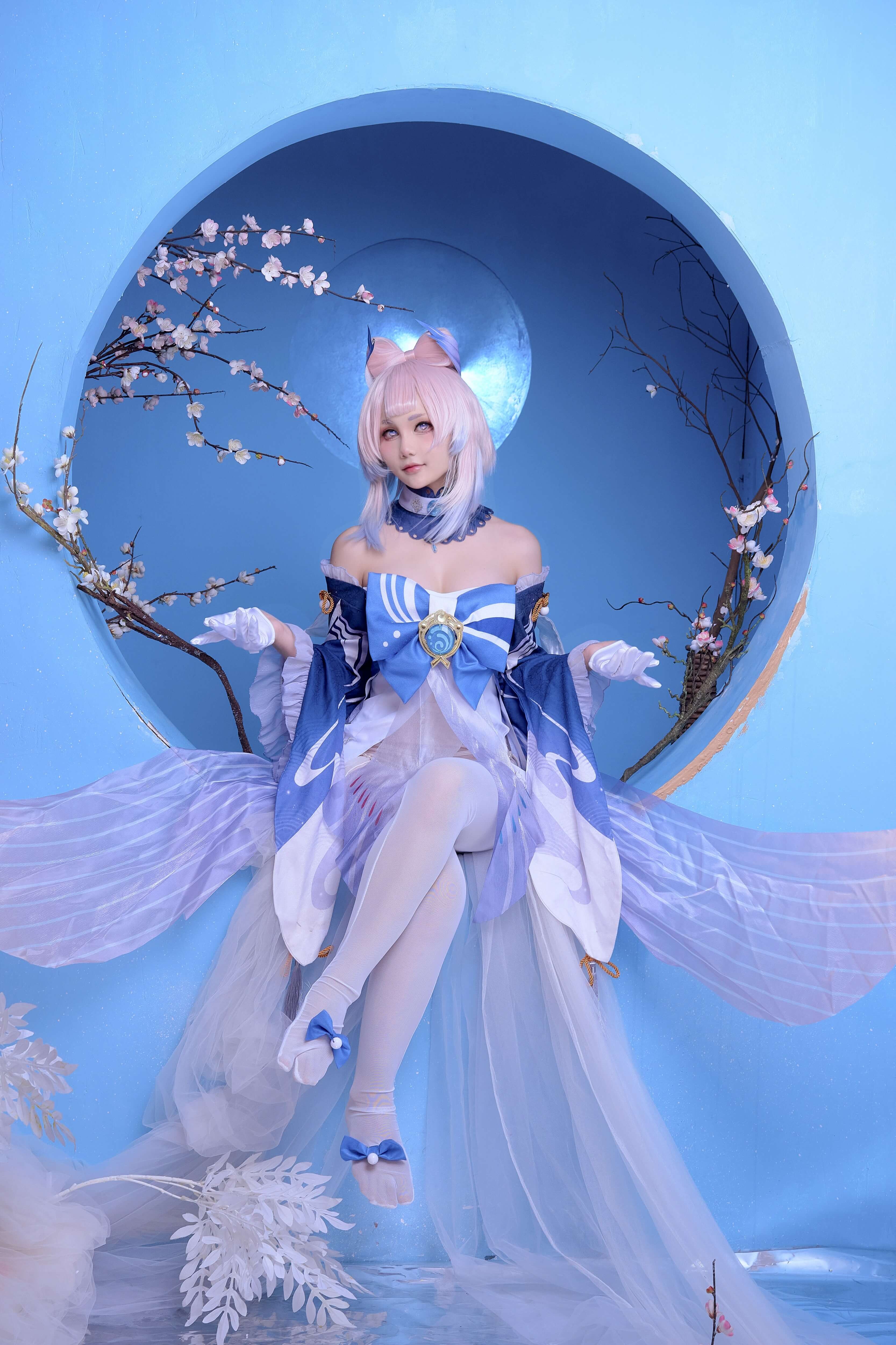 图片[3] - 清晨的美丽阳光！迷人Kokomi COS精彩呈现 - 柒兔瞄