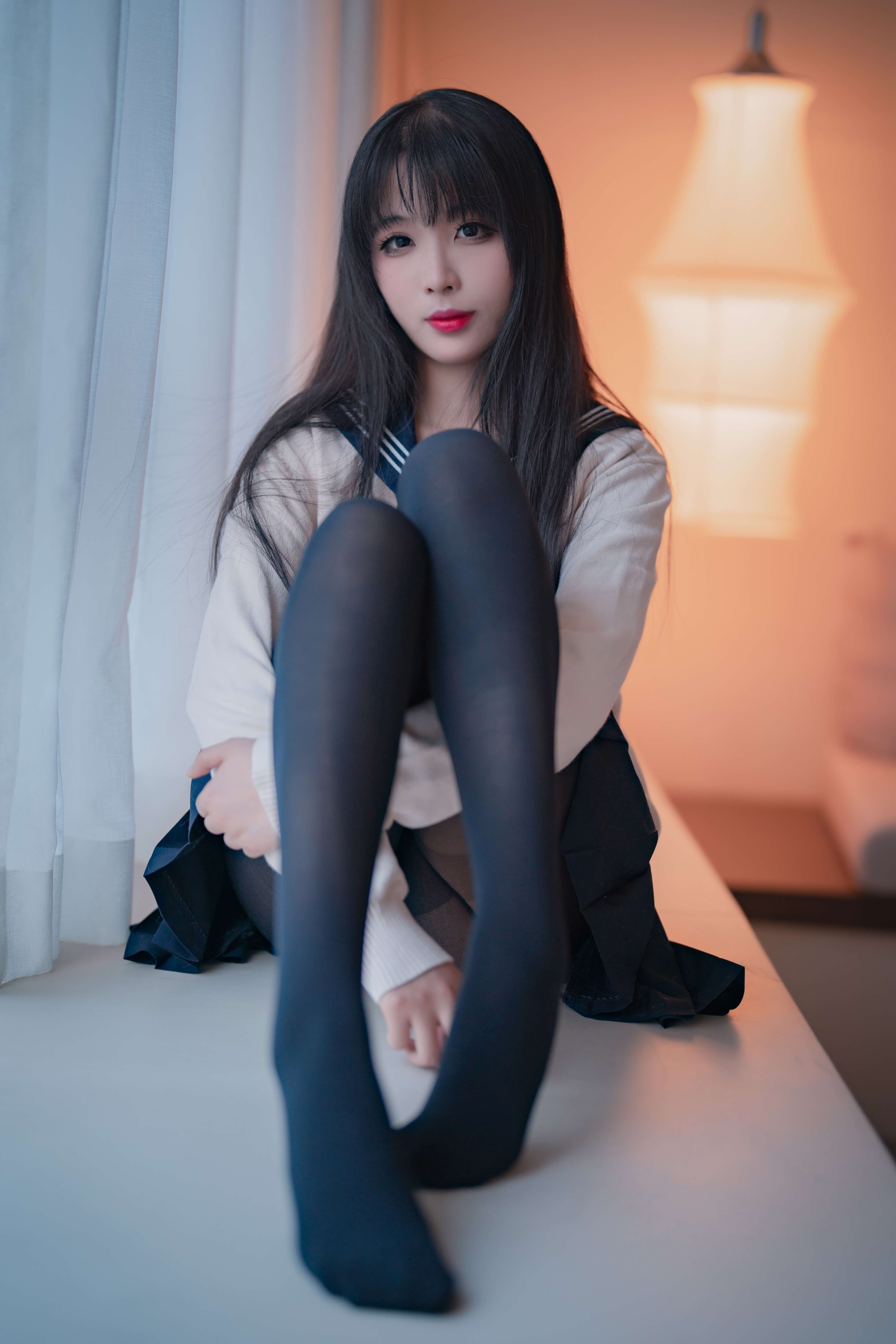 图片[3] - 轩萧学姐COS【嘿丝JK 2.0】重塑经典形象，甜美可爱！ - 柒兔瞄